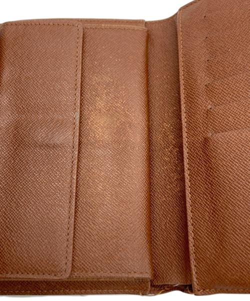 LOUIS VUITTON（ルイ ヴィトン）LOUIS VUITTON (ルイ ヴィトン) 3つ折り財布　モノグラム　ポルトトレゾール エテュイパピエ ブラウンの古着・服飾アイテム