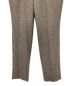 中古・古着 Brilla per il gusto (ブリッラ ペル イルグースト) BEAMS (ビームス) ハウンドトゥース1プリーツスラックス ブラウン サイズ:52：7000円