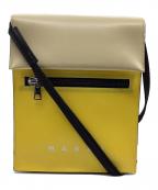 MARNIマルニ）の古着「ポリエステルミニショルダーバッグ」｜イエロー×ベージュ