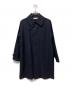 MARKA（マーカ）の古着「SHIRT COAT WOOL VINTAGE GABARDINE」｜ネイビー
