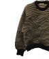 NKNIT (ンニット) giza giza pattern KNIT ベージュ×ブラック：14000円