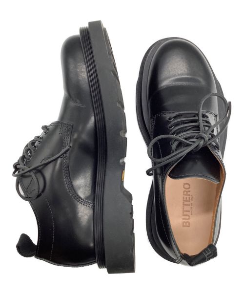 BUTTERO（ブッテロ）BUTTERO (ブッテロ) ダービーシューズ ブラック サイズ:41の古着・服飾アイテム