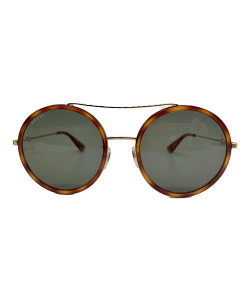 GUCCI（グッチ）GUCCI (グッチ) サングラス ブラウン サイズ:56□22-140の古着・服飾アイテム