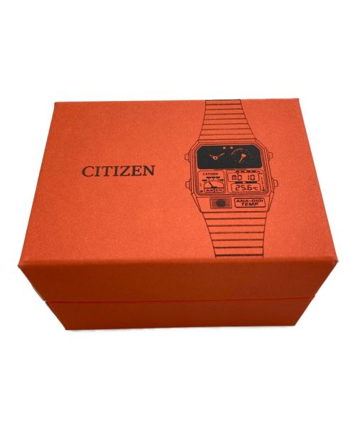 CITIZEN（シチズン）CITIZEN (シチズン) アナデジテンプ JG2130-61E オレンジ×ブラックの古着・服飾アイテム