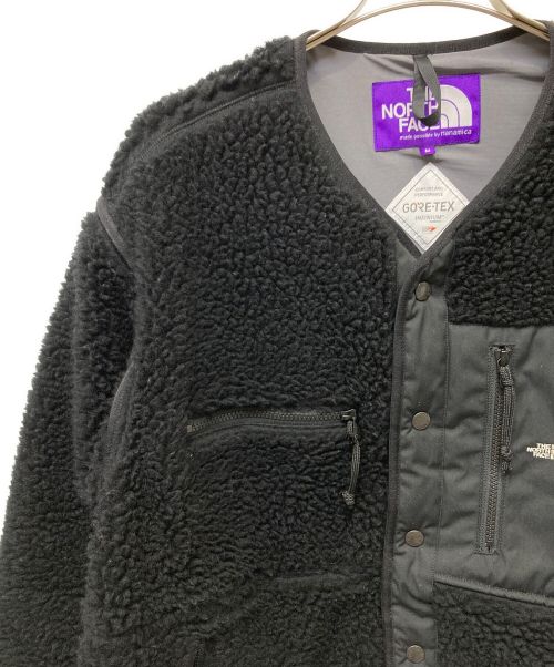 THE NORTHFACE PURPLELABEL（ザ・ノースフェイス パープルレーベル）THE NORTHFACE PURPLELABEL (ザ・ノースフェイス パープルレーベル) Wool Boa Fleece Field Cardigan ブラック サイズ:Mの古着・服飾アイテム