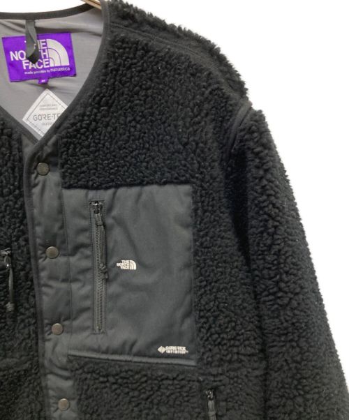THE NORTHFACE PURPLELABEL（ザ・ノースフェイス パープルレーベル）THE NORTHFACE PURPLELABEL (ザ・ノースフェイス パープルレーベル) Wool Boa Fleece Field Cardigan ブラック サイズ:Mの古着・服飾アイテム