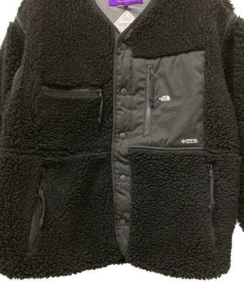 THE NORTHFACE PURPLELABEL（ザ・ノースフェイス パープルレーベル）THE NORTHFACE PURPLELABEL (ザ・ノースフェイス パープルレーベル) Wool Boa Fleece Field Cardigan ブラック サイズ:Mの古着・服飾アイテム