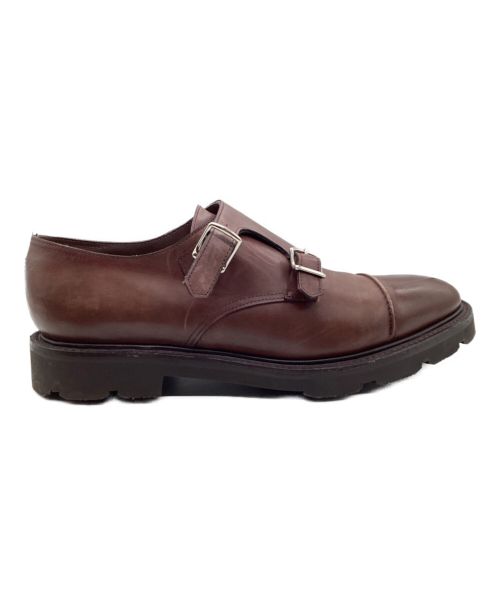 JOHN LOBB（ジョンロブ）JOHN LOBB (ジョンロブ) ダブルモンクストラップシューズ ブラウン サイズ:26.5の古着・服飾アイテム
