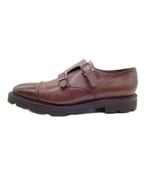 JOHN LOBB（ジョンロブ）JOHN LOBB (ジョンロブ) ダブルモンクストラップシューズ ブラウン サイズ:26.5の古着・服飾アイテム