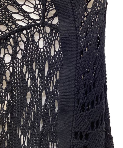 Y's（ワイズ）Y's (ワイズ) クロシェニットカーディガン ブラック サイズ:2の古着・服飾アイテム