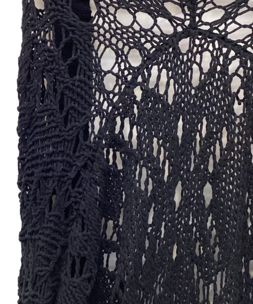 Y's（ワイズ）Y's (ワイズ) クロシェニットカーディガン ブラック サイズ:2の古着・服飾アイテム