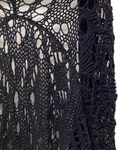 Y's（ワイズ）Y's (ワイズ) クロシェニットカーディガン ブラック サイズ:2の古着・服飾アイテム