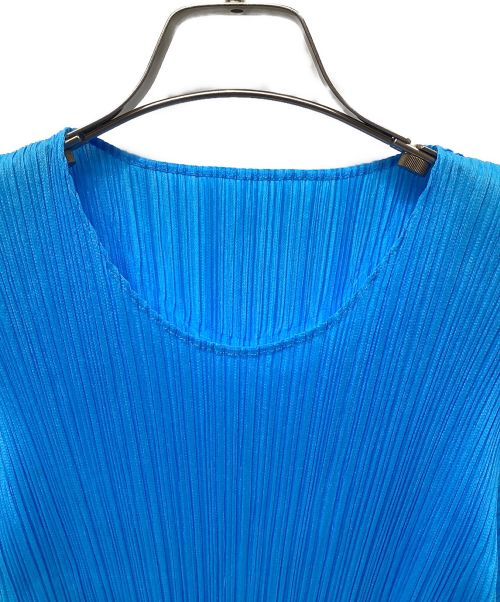 PLEATS PLEASE（プリーツプリーズ）PLEATS PLEASE (プリーツプリーズ) プリーツブラウス ブルー サイズ:3の古着・服飾アイテム