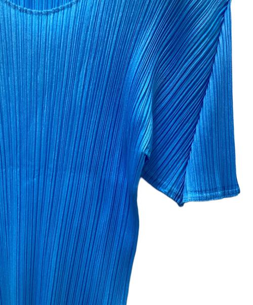 PLEATS PLEASE（プリーツプリーズ）PLEATS PLEASE (プリーツプリーズ) プリーツブラウス ブルー サイズ:3の古着・服飾アイテム