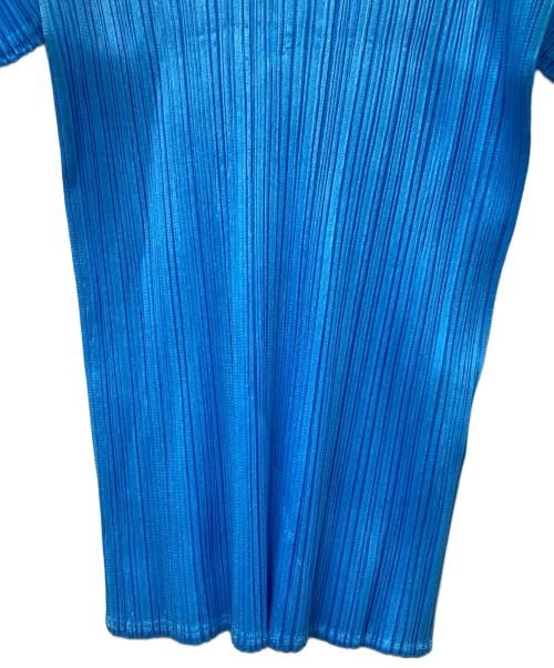 PLEATS PLEASE（プリーツプリーズ）PLEATS PLEASE (プリーツプリーズ) プリーツブラウス ブルー サイズ:3の古着・服飾アイテム