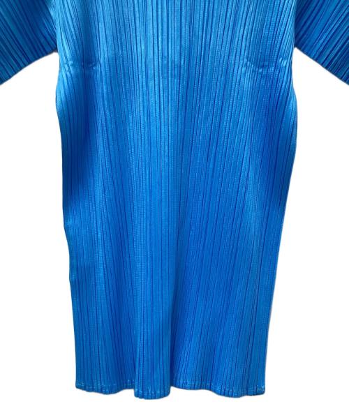 PLEATS PLEASE（プリーツプリーズ）PLEATS PLEASE (プリーツプリーズ) プリーツブラウス ブルー サイズ:3の古着・服飾アイテム