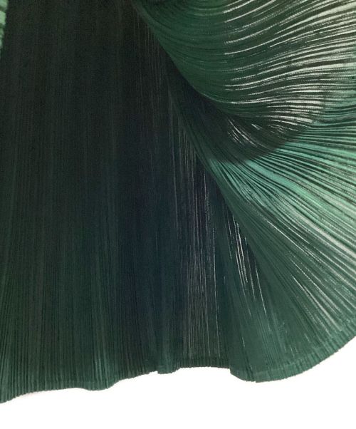 PLEATS PLEASE（プリーツプリーズ）PLEATS PLEASE (プリーツプリーズ) プリーツスカート グリーン サイズ:2の古着・服飾アイテム
