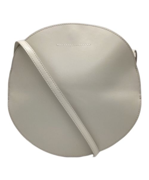 MM6 Maison Margiela（エムエムシックスメゾンマルジェラ）MM6 Maison Margiela (エムエムシックス メゾンマルジェラ) ラウンドショルダーバッグ アイボリーの古着・服飾アイテム