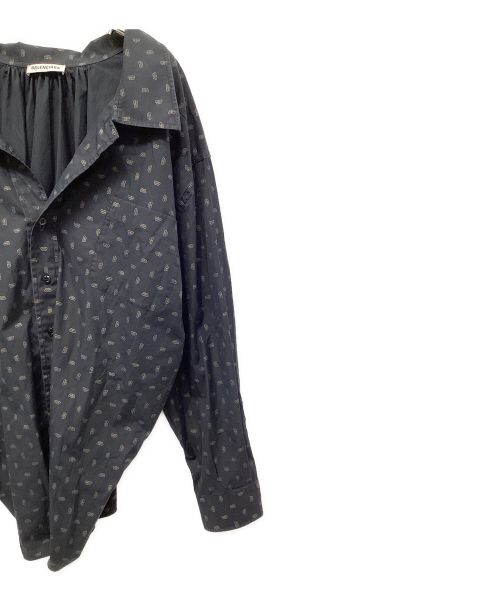 BALENCIAGA（バレンシアガ）BALENCIAGA (バレンシアガ) BBロゴオープンバックシャツ ブラック×ゴールド サイズ:34の古着・服飾アイテム