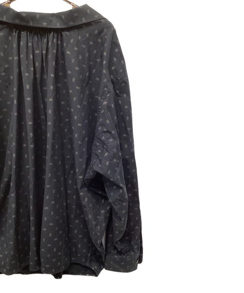 BALENCIAGA（バレンシアガ）BALENCIAGA (バレンシアガ) BBロゴオープンバックシャツ ブラック×ゴールド サイズ:34の古着・服飾アイテム