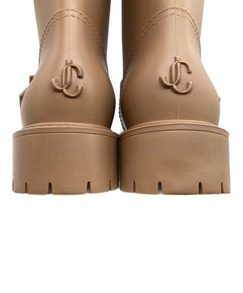 JIMMY CHOO（ジミーチュウ）JIMMY CHOO (ジミーチュウ) レインブーツ ベージュ サイズ:37の古着・服飾アイテム