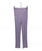 PLEATS PLEASEプリーツプリーズ）の古着「プリーツパンツ」｜パープル
