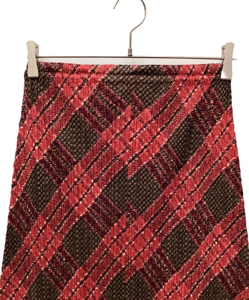 PLEATS PLEASE（プリーツプリーズ）PLEATS PLEASE (プリーツプリーズ) セットアップワンピース レッド サイズ:Lの古着・服飾アイテム