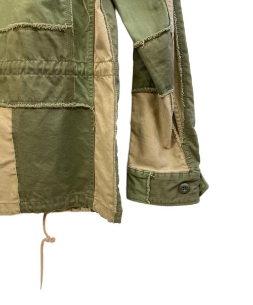 Ron Herman（ロンハーマン）Ron Herman (ロンハーマン) パッチワークM-65ジャケット カーキ×ベージュ サイズ:Mの古着・服飾アイテム
