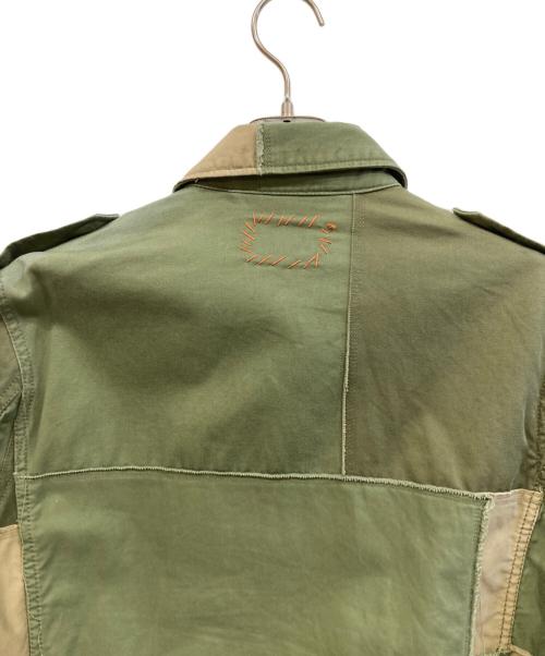 Ron Herman（ロンハーマン）Ron Herman (ロンハーマン) パッチワークM-65ジャケット カーキ×ベージュ サイズ:Mの古着・服飾アイテム