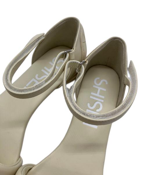 SHISEIDO（シセイドウ）SHISEIDO (シセイドウ) ストラップフラットサンダル ベージュ サイズ:23cmの古着・服飾アイテム