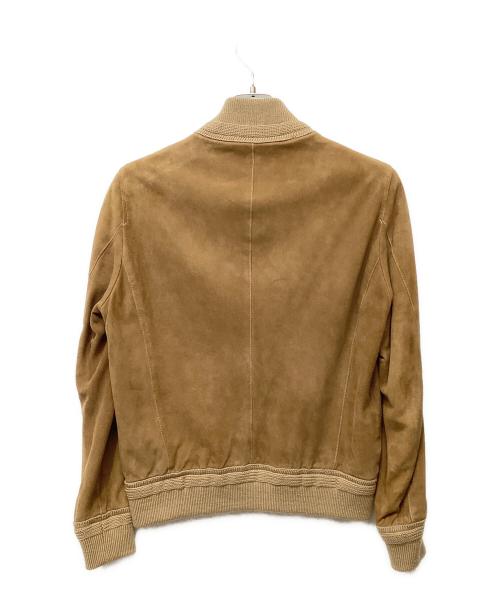 EDIFICE（エディフィス）EDIFICE (エディフィス) ヴァルスター型スウェードブルゾン ブラウン サイズ:44の古着・服飾アイテム