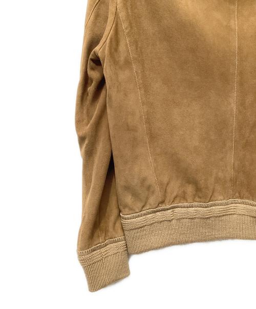 EDIFICE（エディフィス）EDIFICE (エディフィス) ヴァルスター型スウェードブルゾン ブラウン サイズ:44の古着・服飾アイテム
