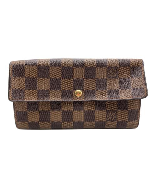 LOUIS VUITTON（ルイ ヴィトン）LOUIS VUITTON (ルイ ヴィトン) 長財布　ダミエ ブラウンの古着・服飾アイテム