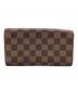 LOUIS VUITTON (ルイ ヴィトン) 長財布　ダミエ ブラウン：11000円