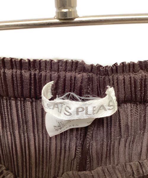 PLEATS PLEASE（プリーツプリーズ）PLEATS PLEASE (プリーツプリーズ) プリーツパンツ ブラウン サイズ:3の古着・服飾アイテム