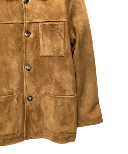 SEEALL（シーオール）SEEALL (シーオール) シープレザーコート ブラウン サイズ:46の古着・服飾アイテム