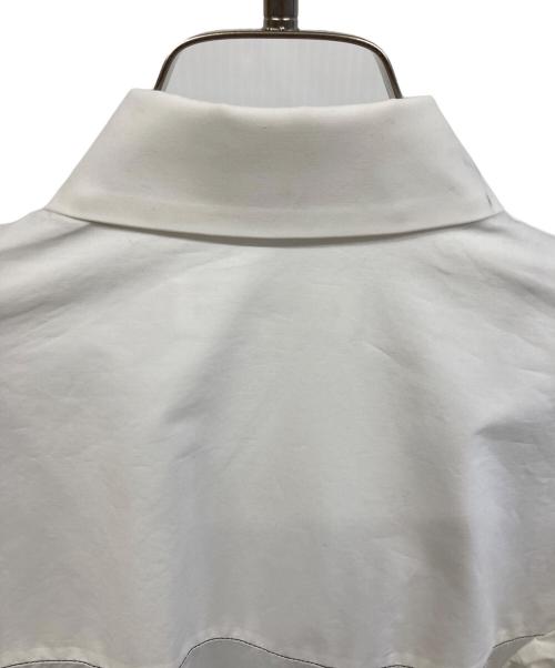 ENFOLD（エンフォルド）ENFOLD (エンフォルド) スビンタイプライター Petal Sleeve combi SHIRT ホワイト サイズ:38の古着・服飾アイテム