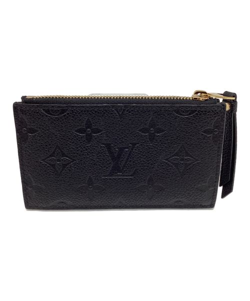 LOUIS VUITTON（ルイ ヴィトン）LOUIS VUITTON (ルイ ヴィトン) ポルトカルトジップ ブラックの古着・服飾アイテム