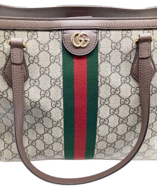 GUCCI（グッチ）GUCCI (グッチ) オフィディア ミディアムGGトートバッグ ベージュの古着・服飾アイテム