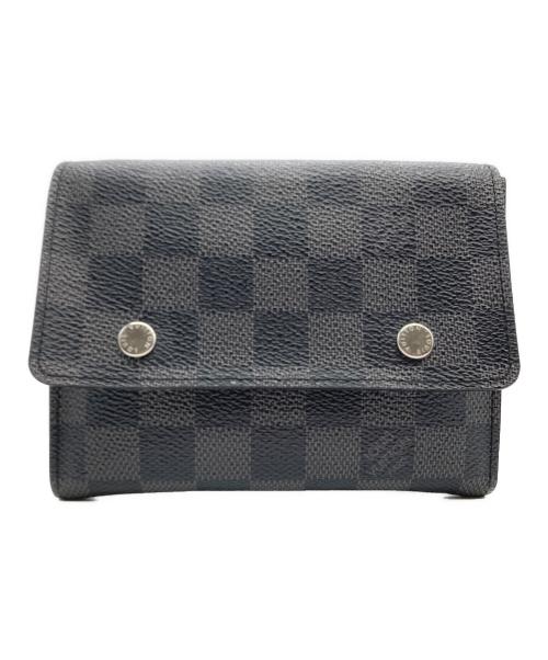 LOUIS VUITTON（ルイ ヴィトン）LOUIS VUITTON (ルイ ヴィトン) 折り財布　ダミエ　グラフィット ポルトフォイユ・コンパクト・モデュラブル ブラウンの古着・服飾アイテム