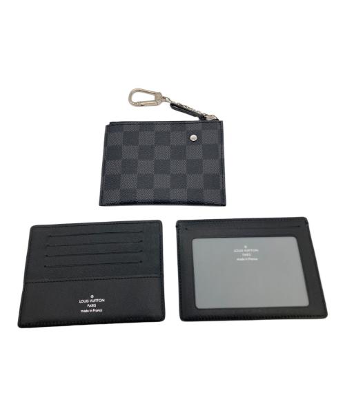 LOUIS VUITTON（ルイ ヴィトン）LOUIS VUITTON (ルイ ヴィトン) 折り財布　ダミエ　グラフィット ポルトフォイユ・コンパクト・モデュラブル ブラウンの古着・服飾アイテム