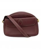 Cartierカルティエ）の古着「ショルダーバッグ」｜ボルドー