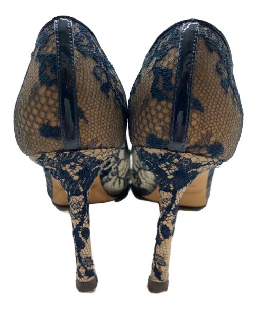 JIMMY CHOO（ジミーチュウ）JIMMY CHOO (ジミーチュウ) レースパンプス ネイビー サイズ: 23.5cmの古着・服飾アイテム