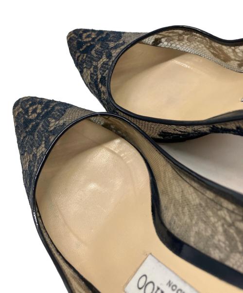 JIMMY CHOO（ジミーチュウ）JIMMY CHOO (ジミーチュウ) レースパンプス ネイビー サイズ: 23.5cmの古着・服飾アイテム