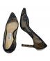 中古・古着 JIMMY CHOO (ジミーチュウ) レースパンプス ネイビー サイズ: 23.5cm：12000円