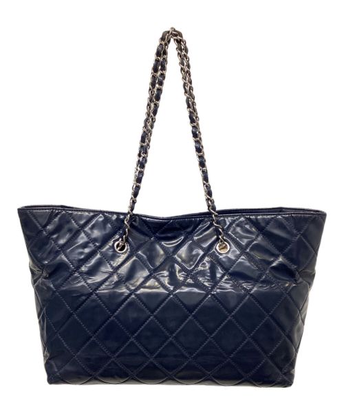 CHANEL（シャネル）CHANEL (シャネル) マトラッセトートバッグ ネイビーの古着・服飾アイテム