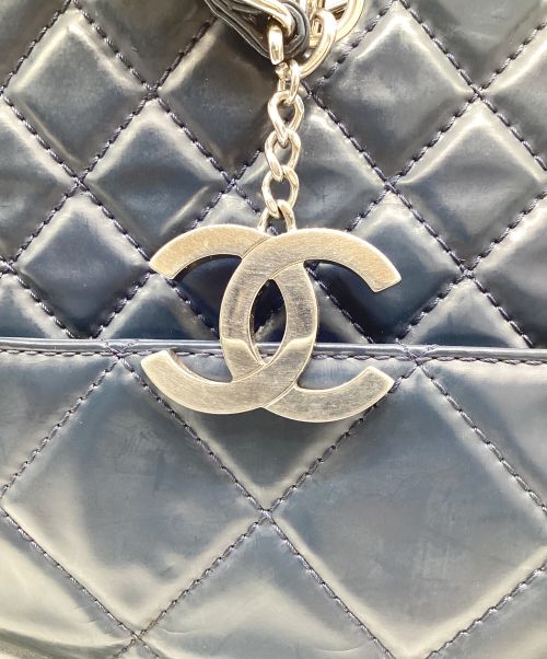 CHANEL（シャネル）CHANEL (シャネル) マトラッセトートバッグ ネイビーの古着・服飾アイテム