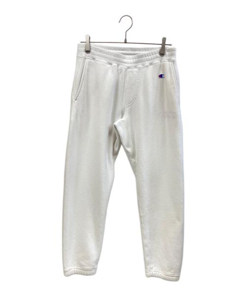 Champion REVERSE WEAVE（チャンピオン リバース ウィーブ）Champion REVERSE WEAVE RHC Ron Herman (アールエイチシー ロンハーマン) LOS ANGELES APPAREL (ロサンゼルスアパレル) スウェットパンツ ホワイト サイズ:Mの古着・服飾アイテム