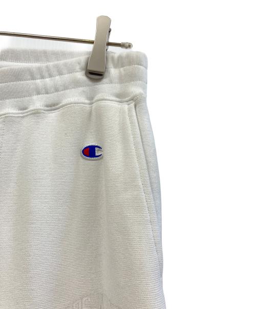 Champion REVERSE WEAVE（チャンピオン リバース ウィーブ）Champion REVERSE WEAVE RHC Ron Herman (アールエイチシー ロンハーマン) LOS ANGELES APPAREL (ロサンゼルスアパレル) スウェットパンツ ホワイト サイズ:Mの古着・服飾アイテム