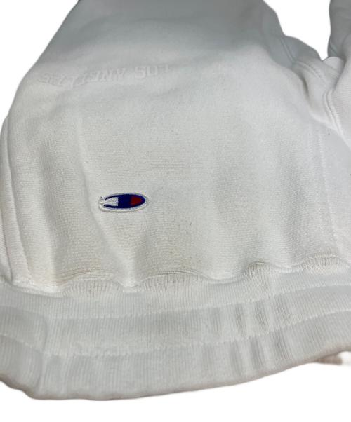 Champion REVERSE WEAVE（チャンピオン リバース ウィーブ）Champion REVERSE WEAVE RHC Ron Herman (アールエイチシー ロンハーマン) LOS ANGELES APPAREL (ロサンゼルスアパレル) スウェットパンツ ホワイト サイズ:Mの古着・服飾アイテム